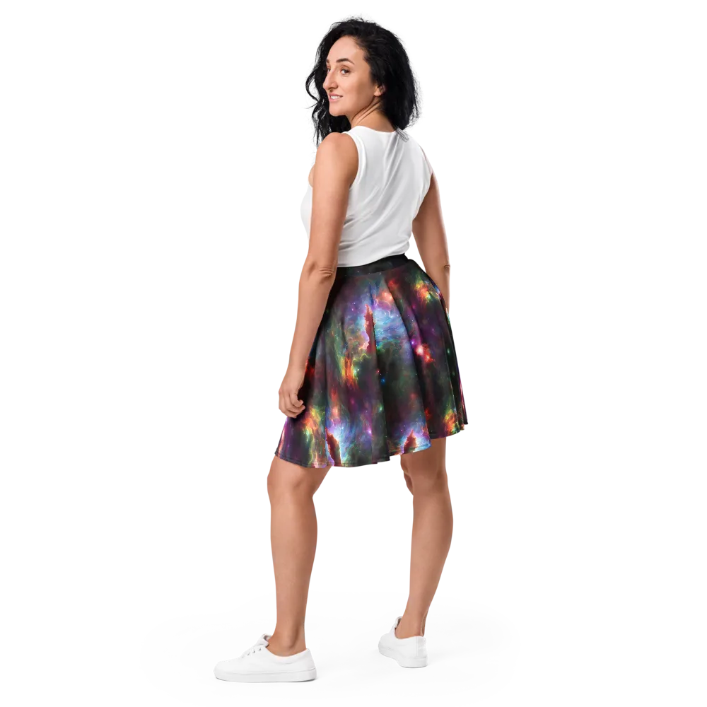 Astral Infusion on Skater Skirt — Back