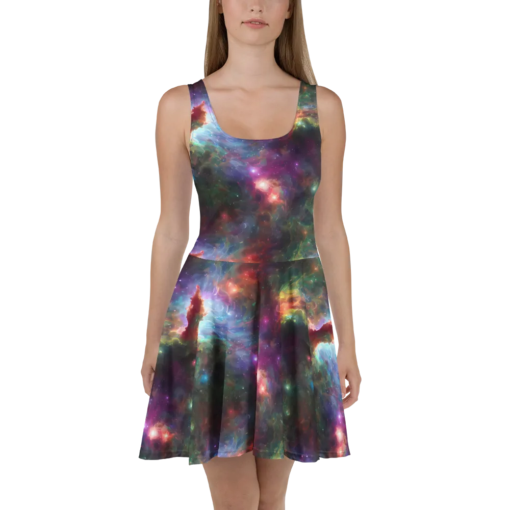 Astral Infusion on Skater Dress — Front