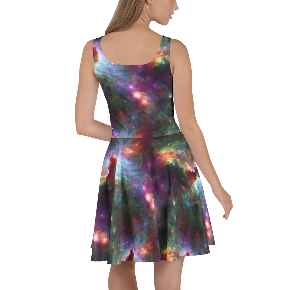 Astral Infusion on Skater Dress — Back