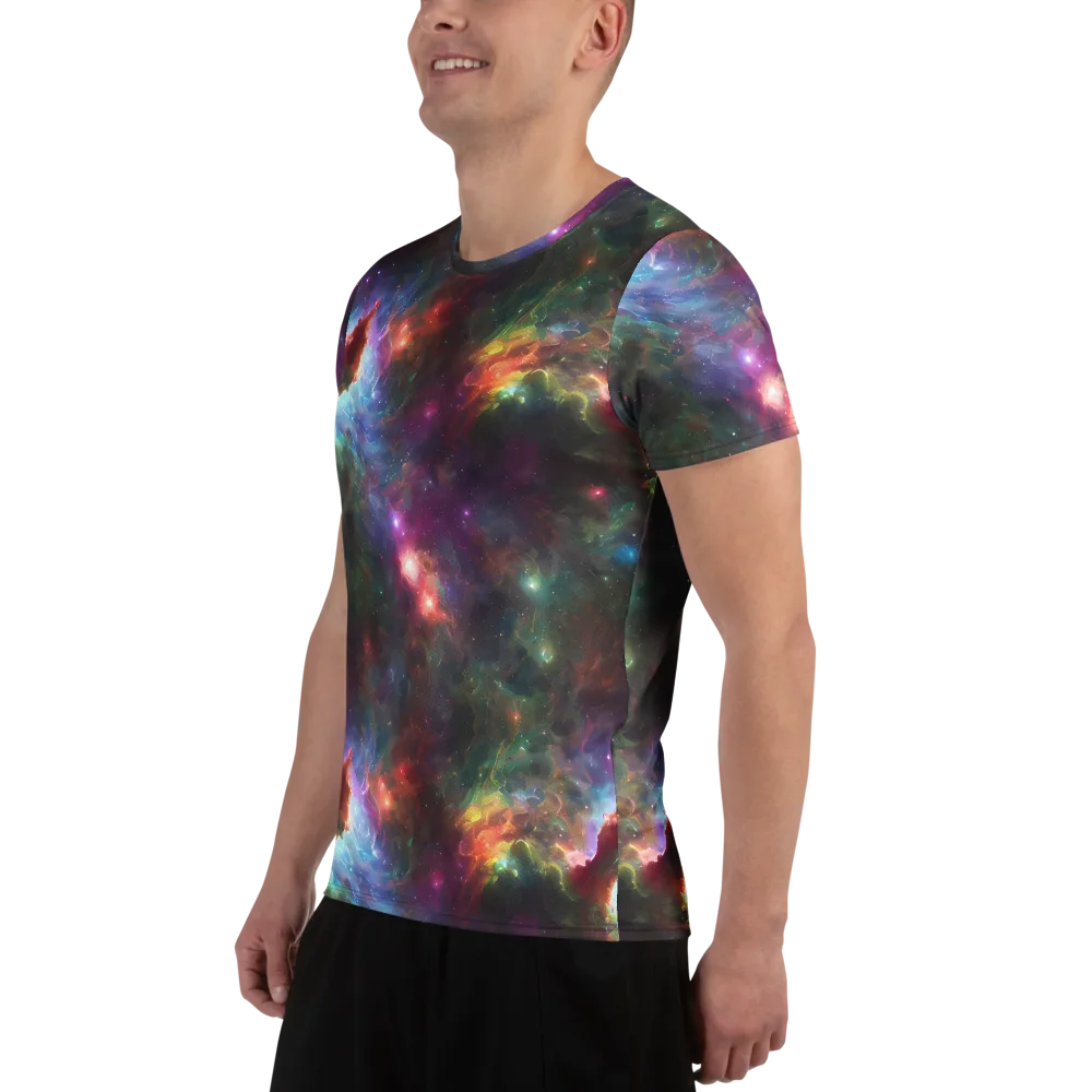 Astral Infusion on Men's Athletic T-Shirt — Left