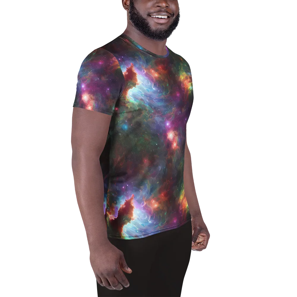 Astral Infusion on Men's Athletic T-Shirt — Right