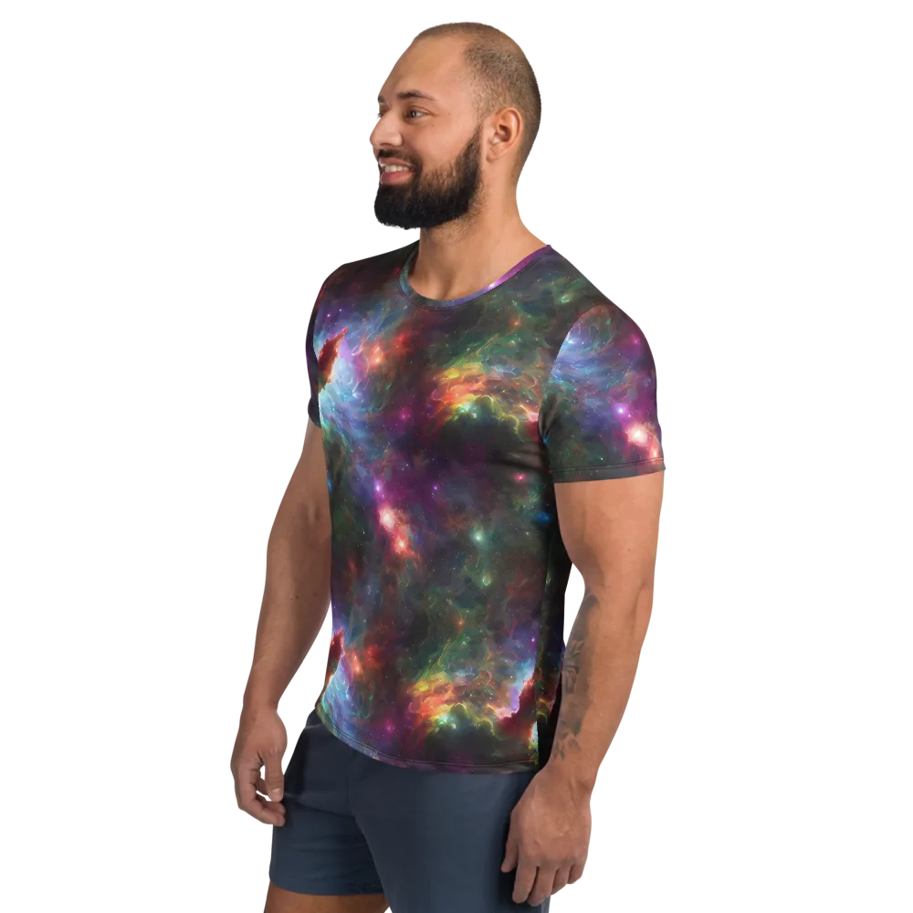 Astral Infusion on Men's Athletic T-Shirt — Left