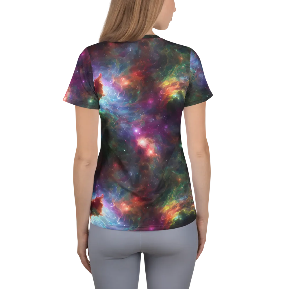 Astral Infusion on Women's Athletic T-Shirt — Back