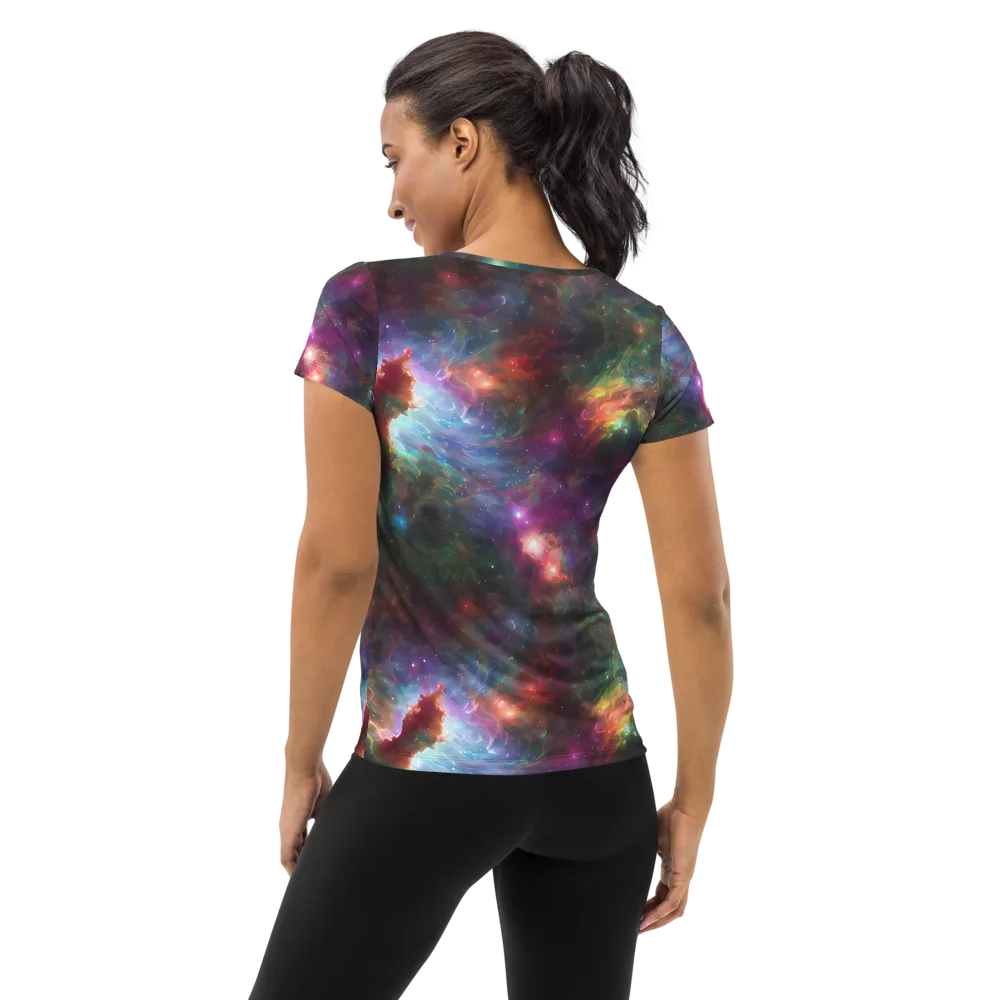 Astral Infusion on Women's Athletic T-Shirt — Back