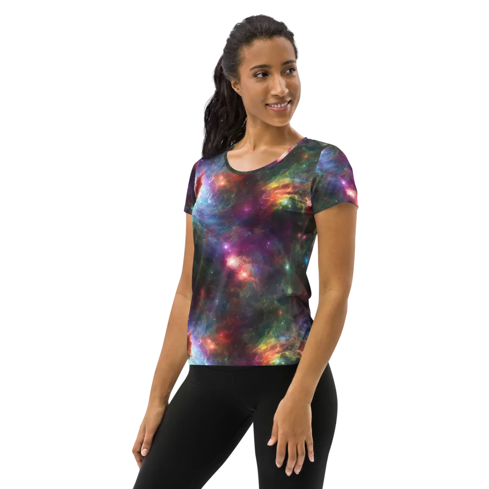 Astral Infusion on Women's Athletic T-Shirt — Left