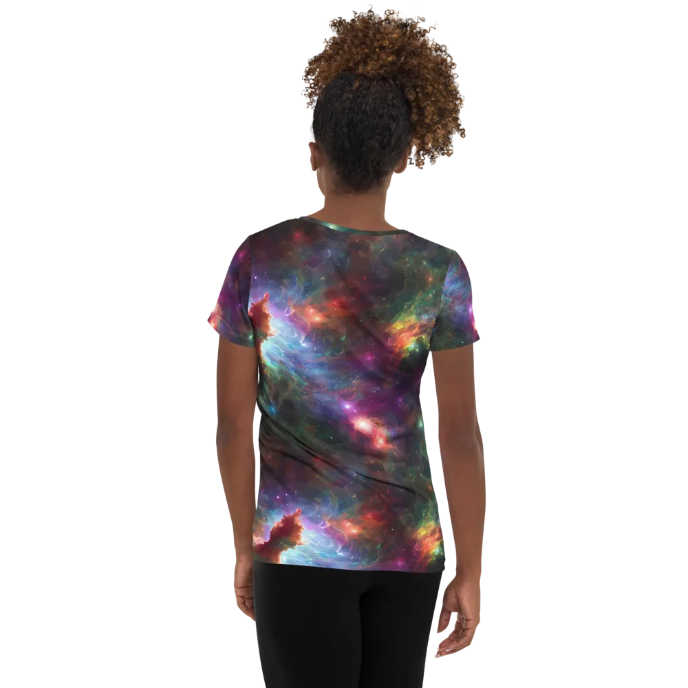 Astral Infusion on Women's Athletic T-Shirt — Back