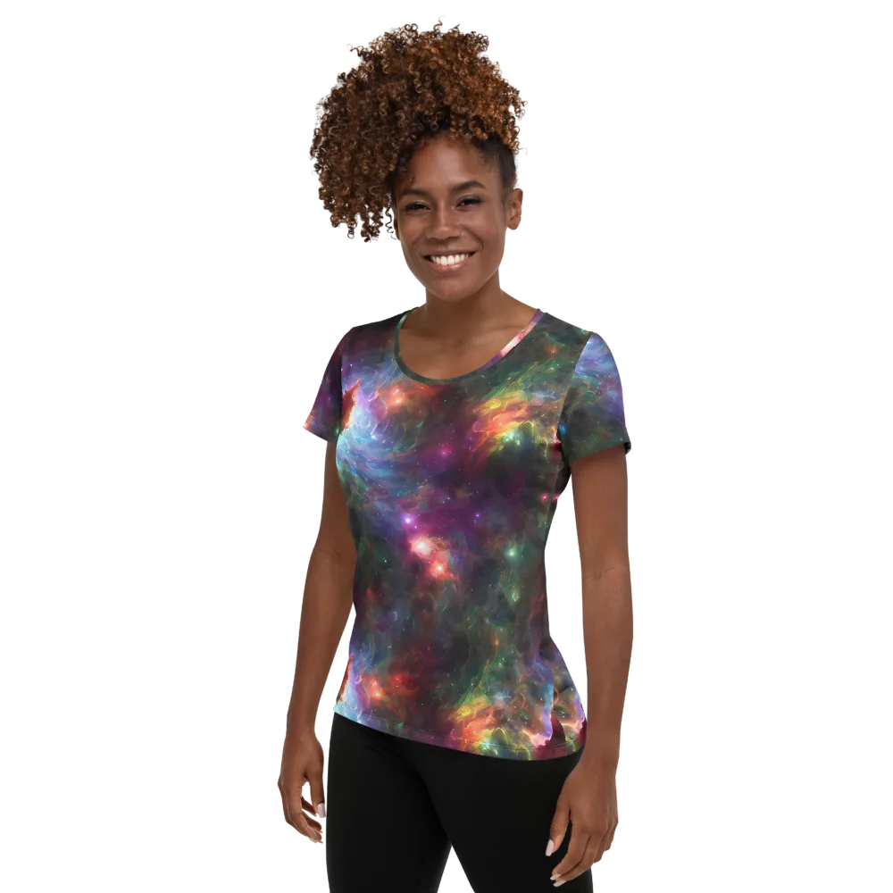 Astral Infusion on Women's Athletic T-Shirt — Left