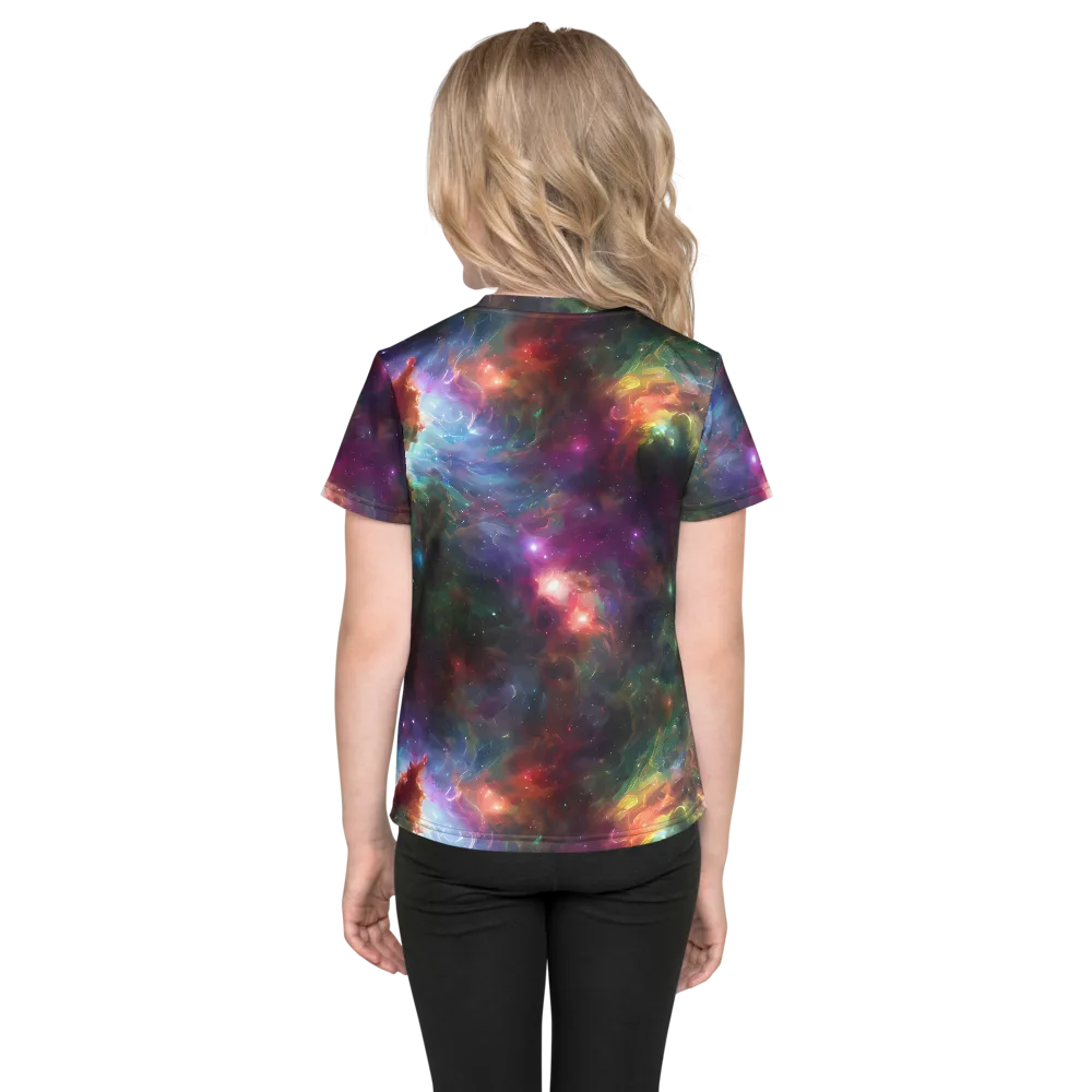 Astral Infusion on Kids Crew Neck T-Shirt — Back