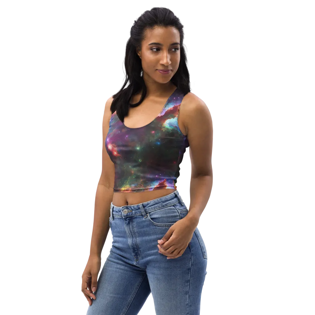 Astral Infusion on Crop Top — Left Front