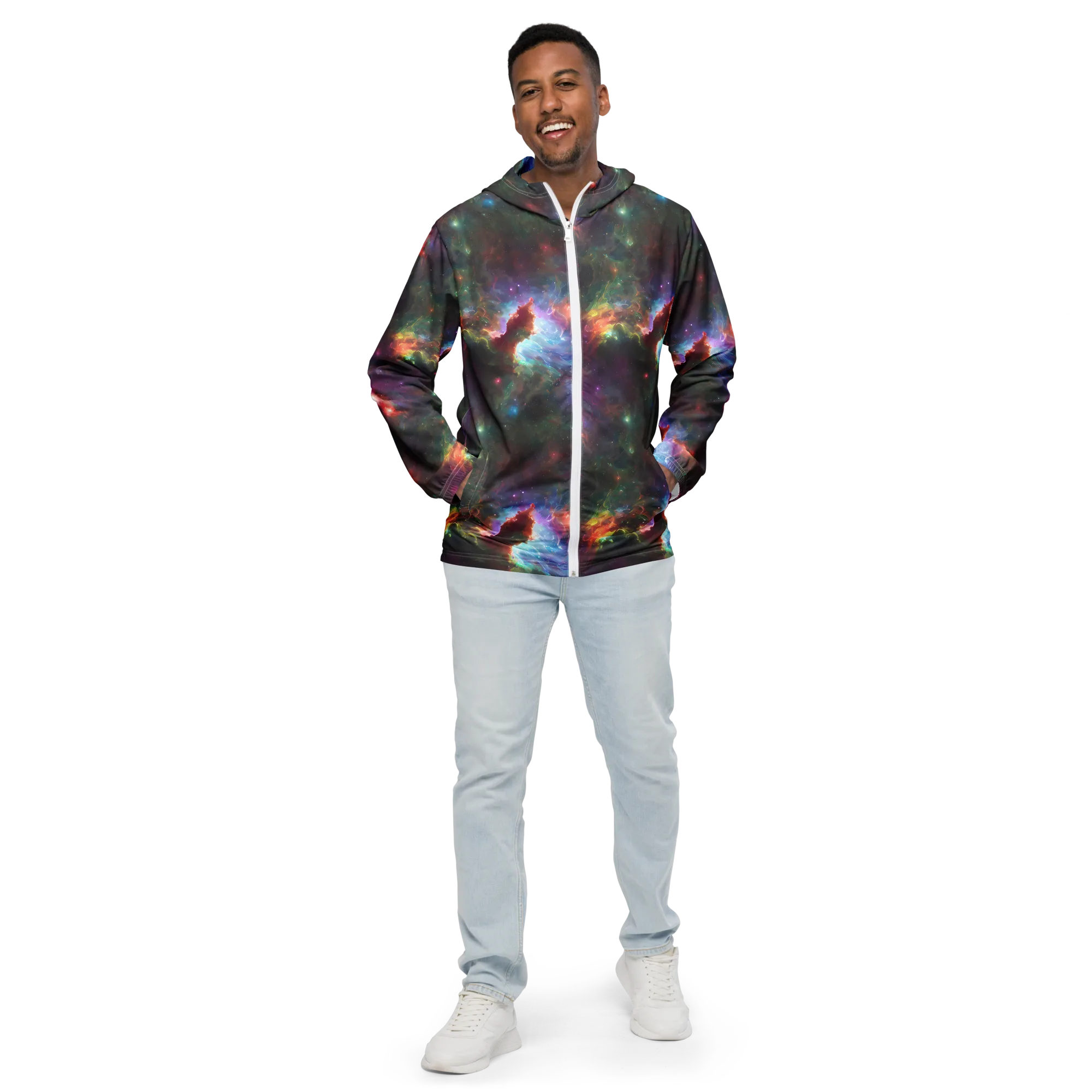 Astral Infusion on Men's Windbreaker — Front