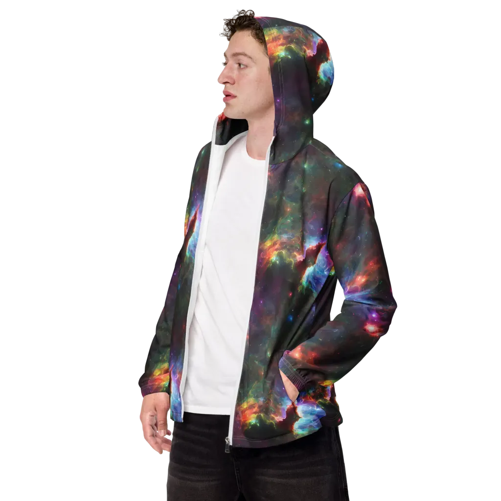 Astral Infusion on Men's Windbreaker — Left Front