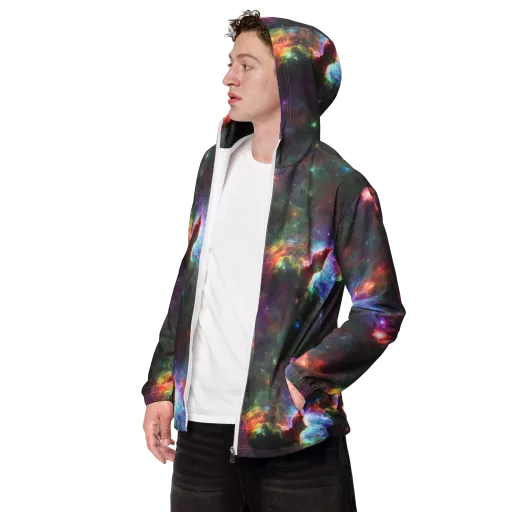 Astral Infusion on a Men's Windbreaker
