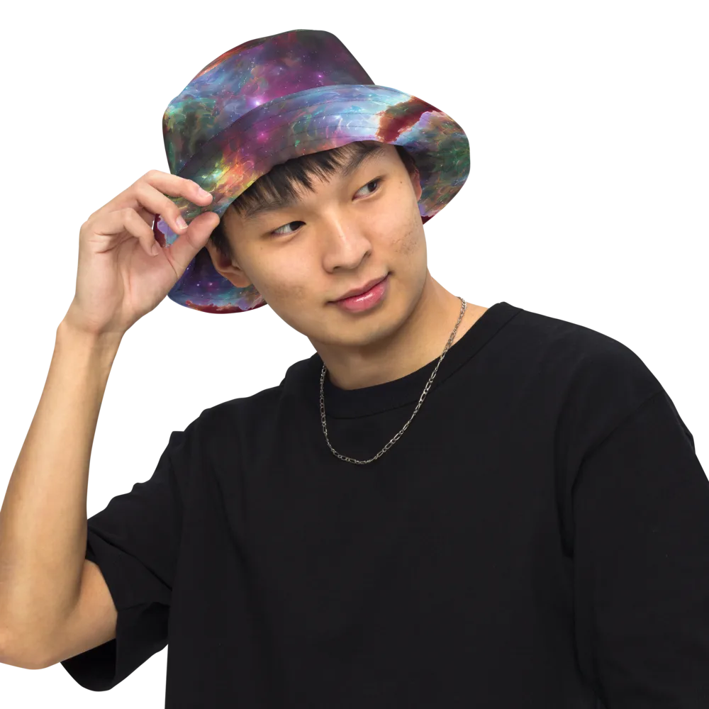 Astral Infusion on Reversible Bucket Hat — Front Inside