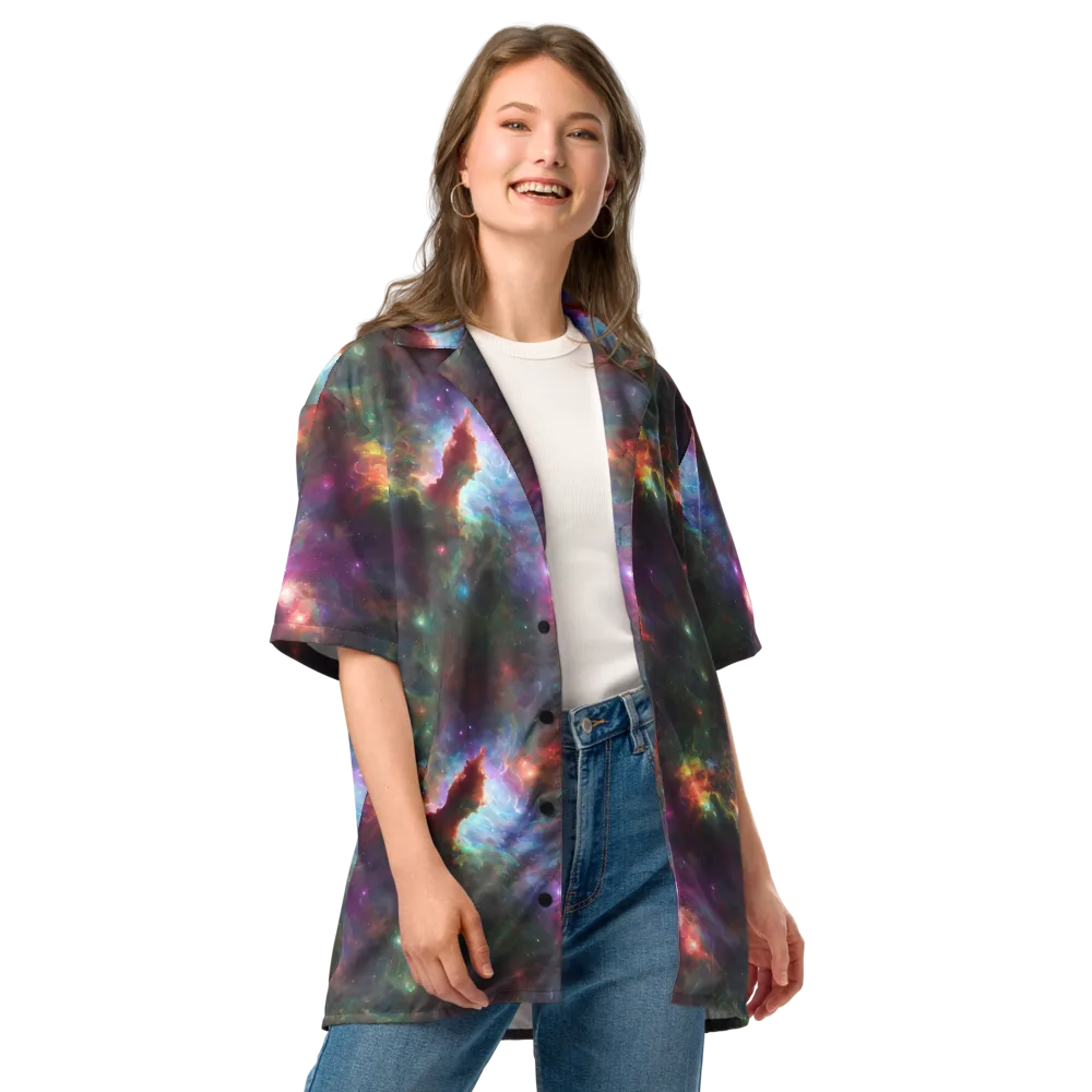 Astral Infusion on Button Shirt — Front