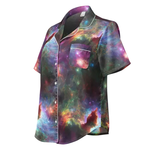 Astral Infusion on a Women's Short Sleeve Pajama Top