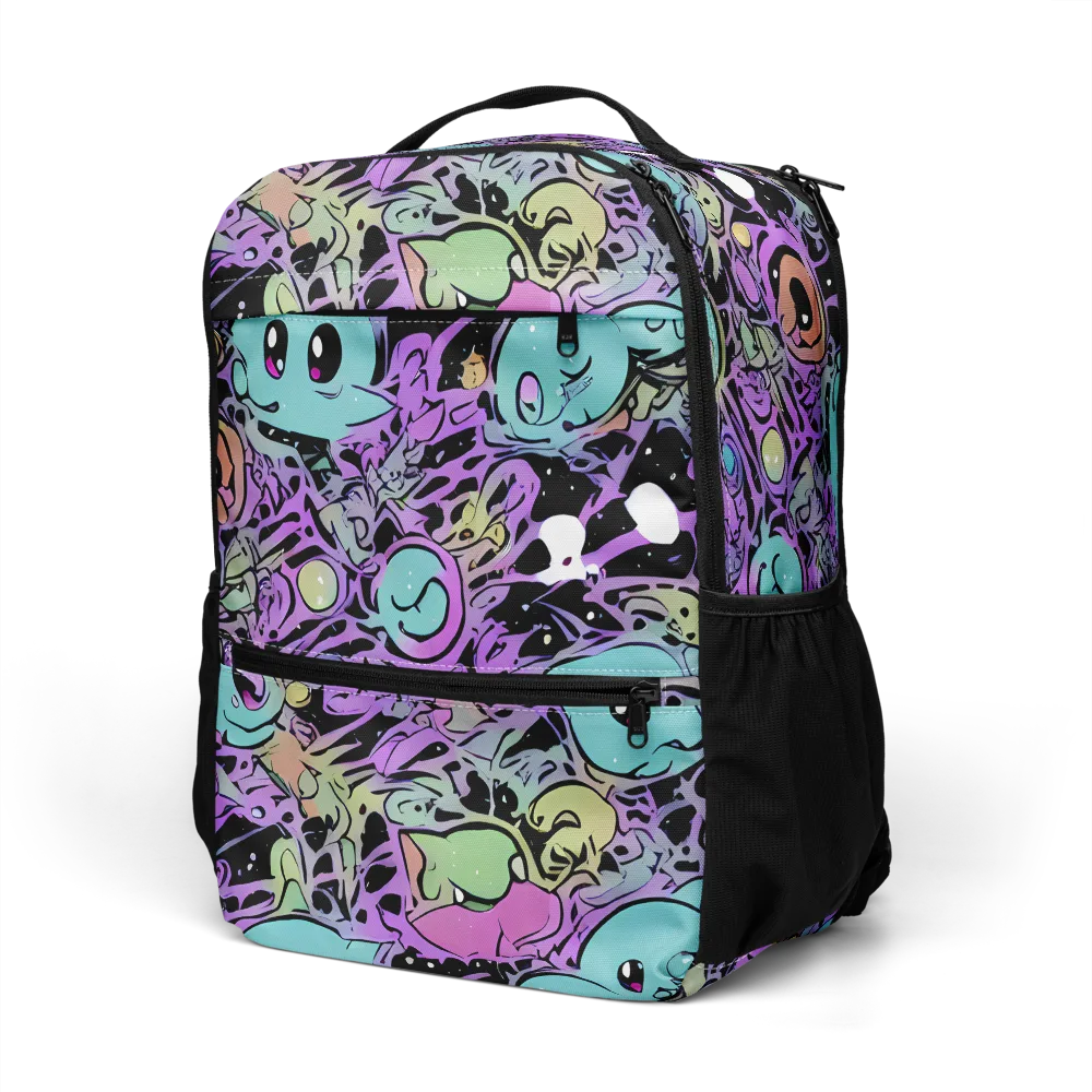 Neon Dreamlings on Utility Backpack — Left Front