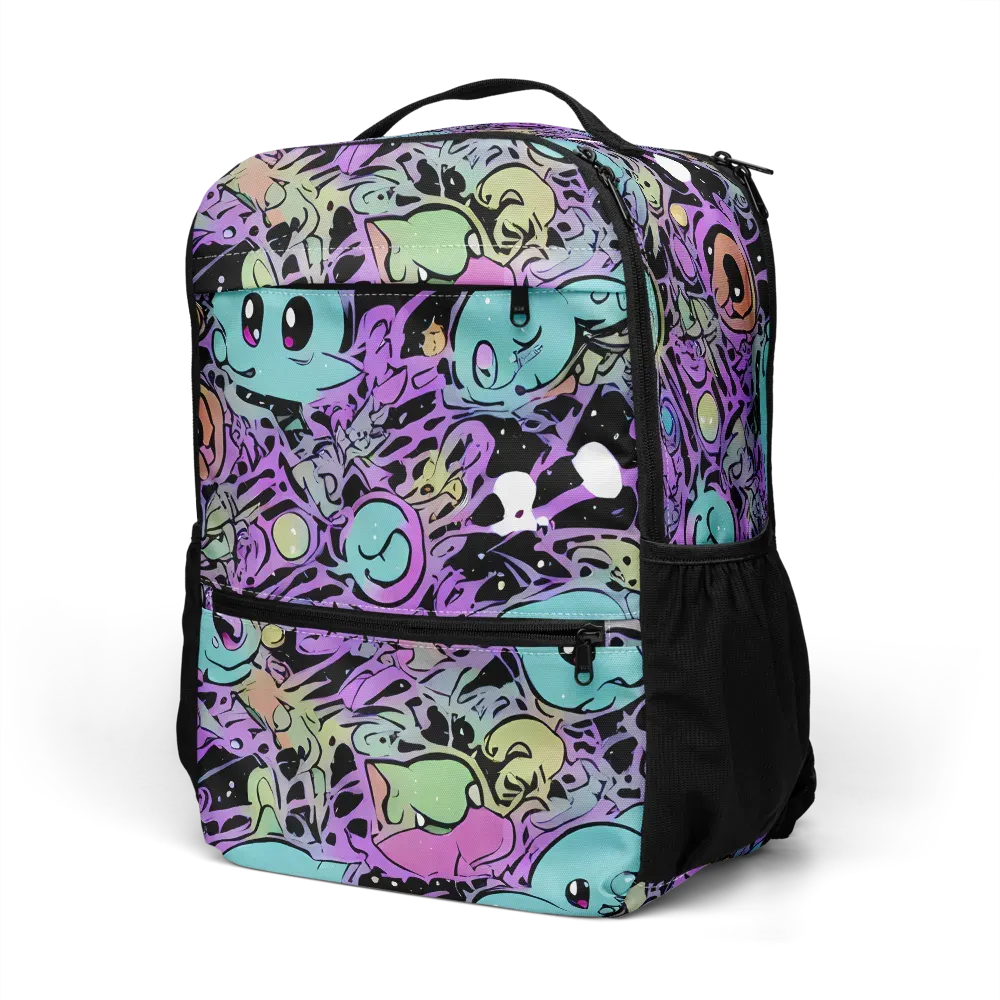 Neon Dreamlings on Utility Backpack — Left Front