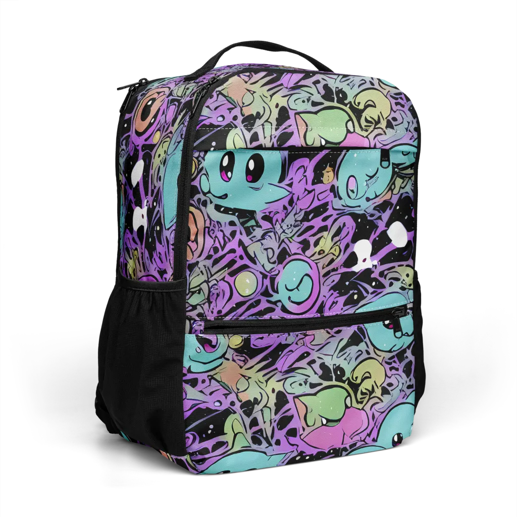 Neon Dreamlings on Utility Backpack — Right Front