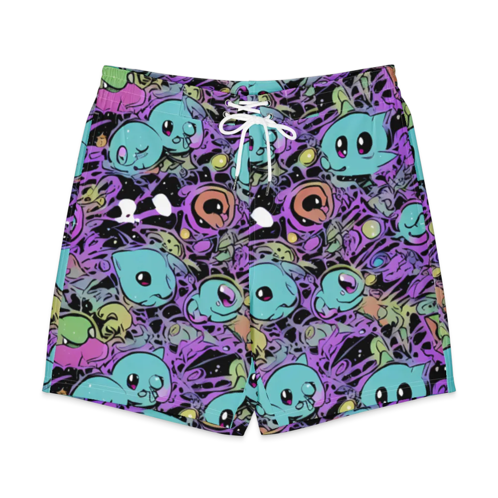 Neon Dreamlings on Men's Board Shorts — Front