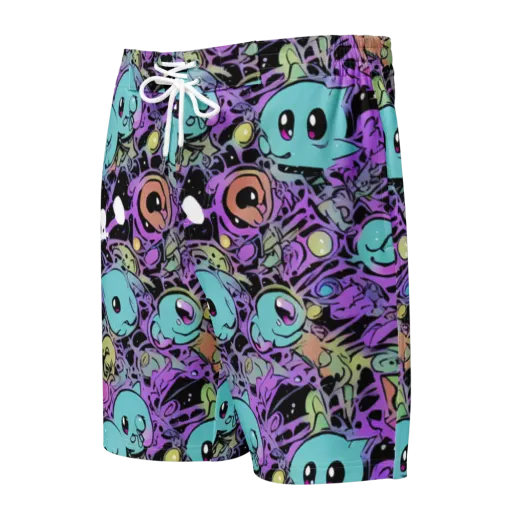 Neon Dreamlings on a Men's Board Shorts