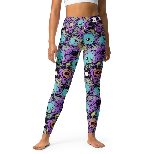 Neon Dreamlings on a Yoga Leggings