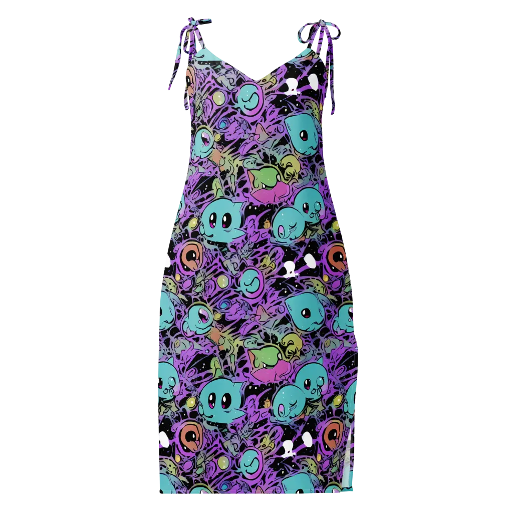 Neon Dreamlings on Slip Dress — Front