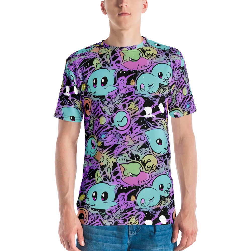 Neon Dreamlings on Men's Crew Neck T-Shirt — Front