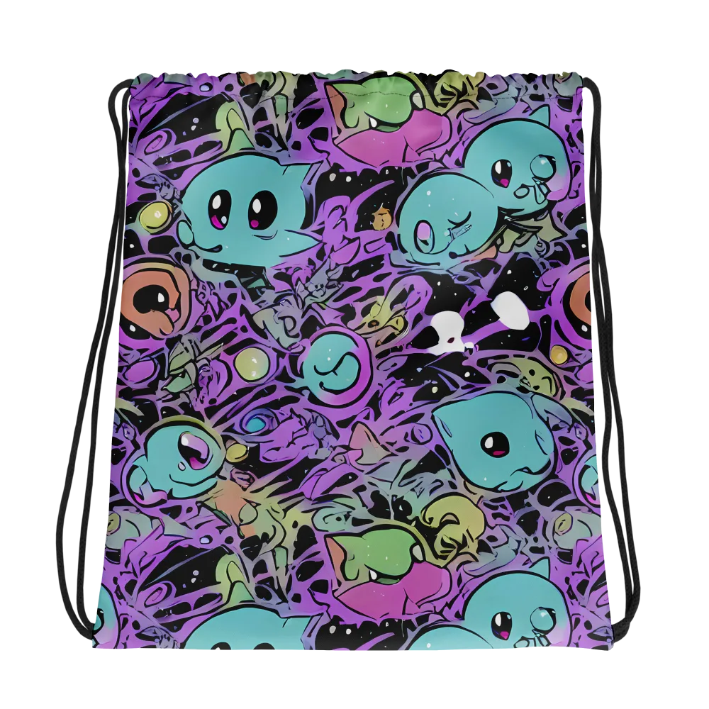 Neon Dreamlings on Drawstring Bag — Photo