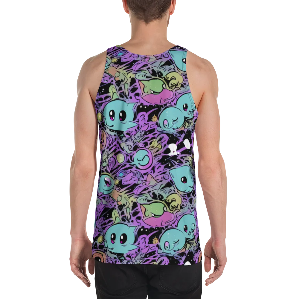 Neon Dreamlings on Men's Tank Top — Back