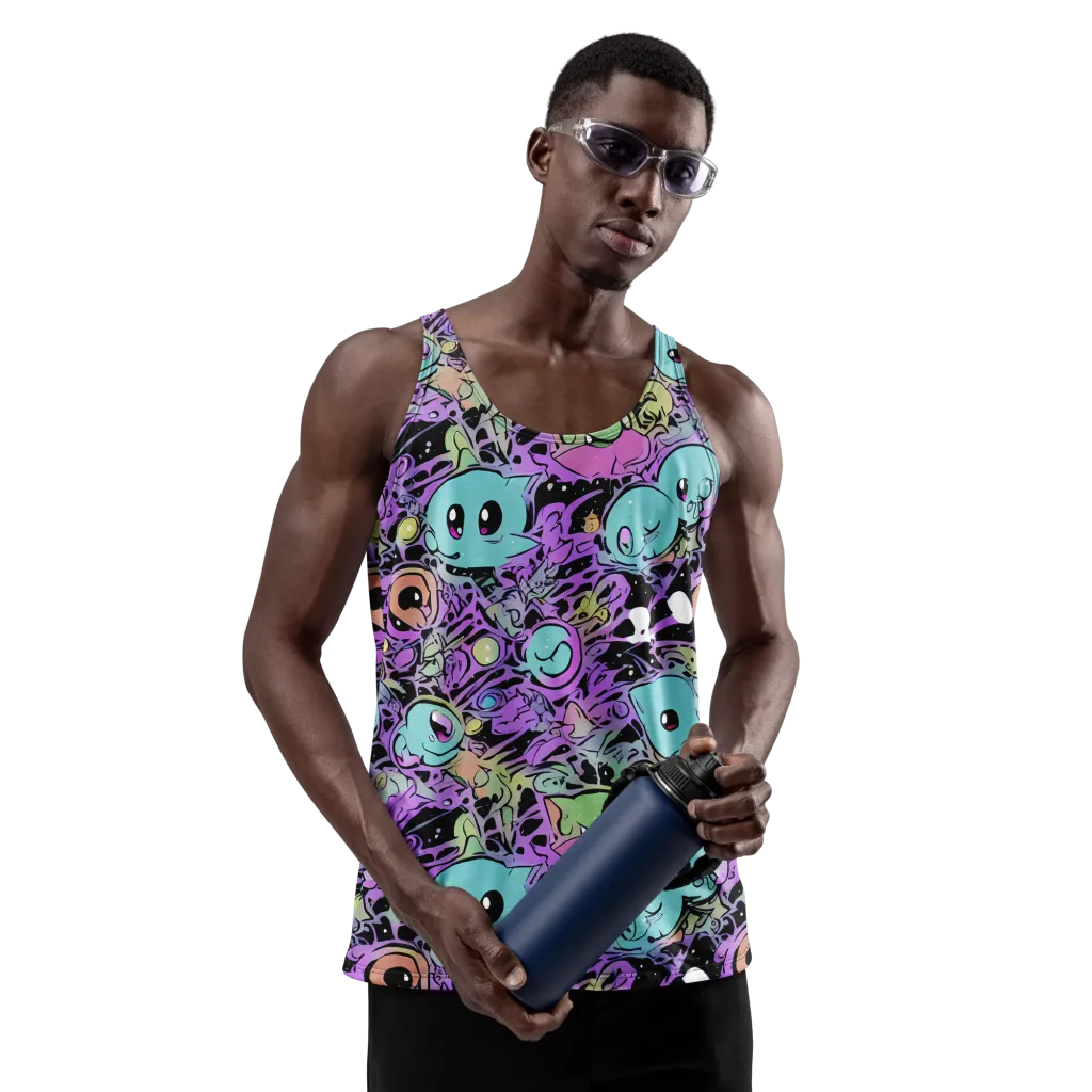 Neon Dreamlings on Men's Tank Top — Front