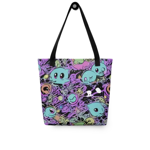 Neon Dreamlings on a Tote Bag