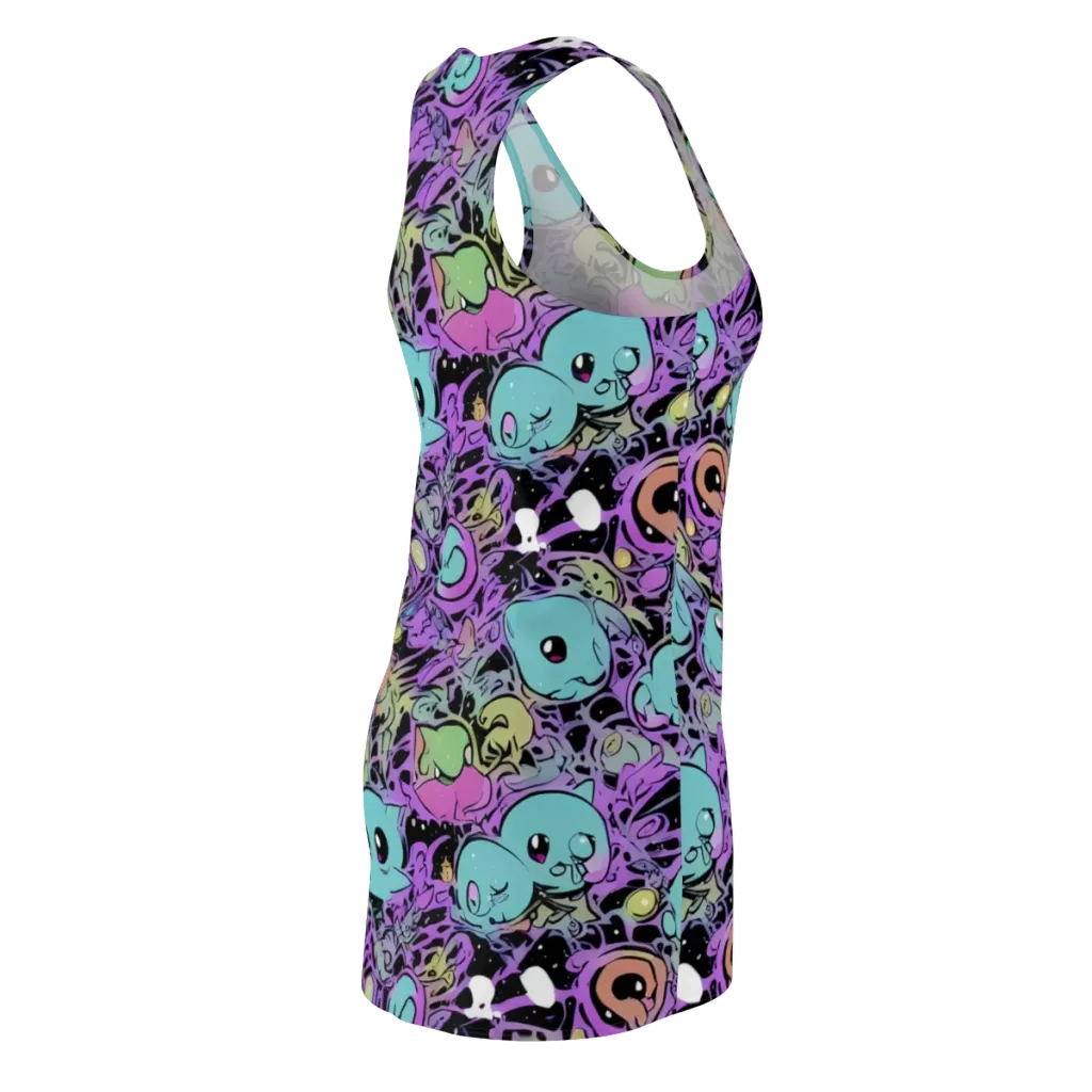 Neon Dreamlings on Racerback Dress — Back Side