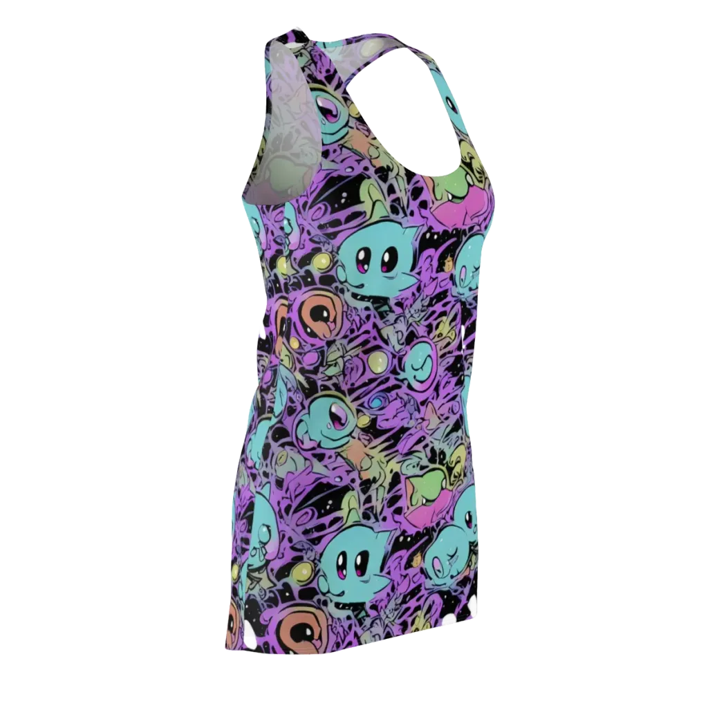 Neon Dreamlings on Racerback Dress — Front Side
