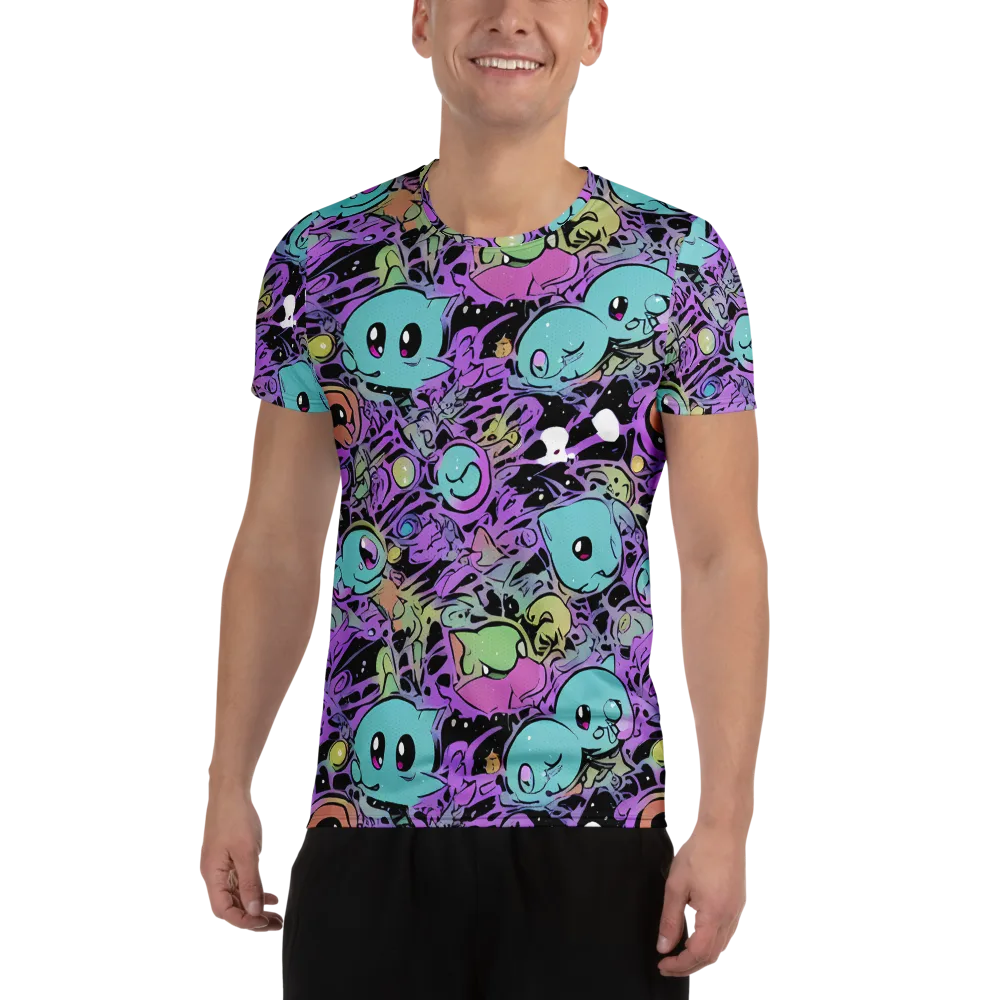 Neon Dreamlings on Men's Athletic T-Shirt — Front