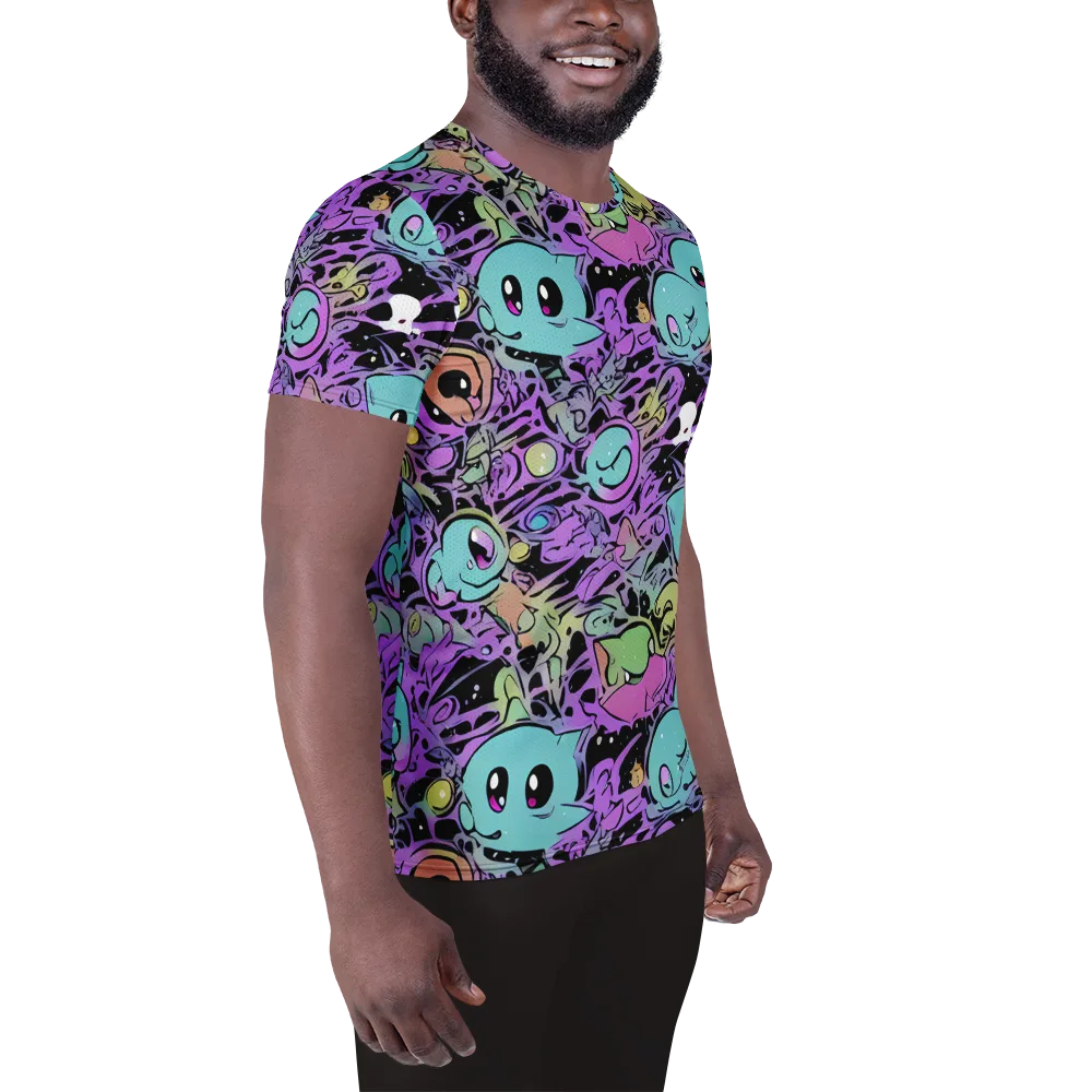 Neon Dreamlings on Men's Athletic T-Shirt — Right