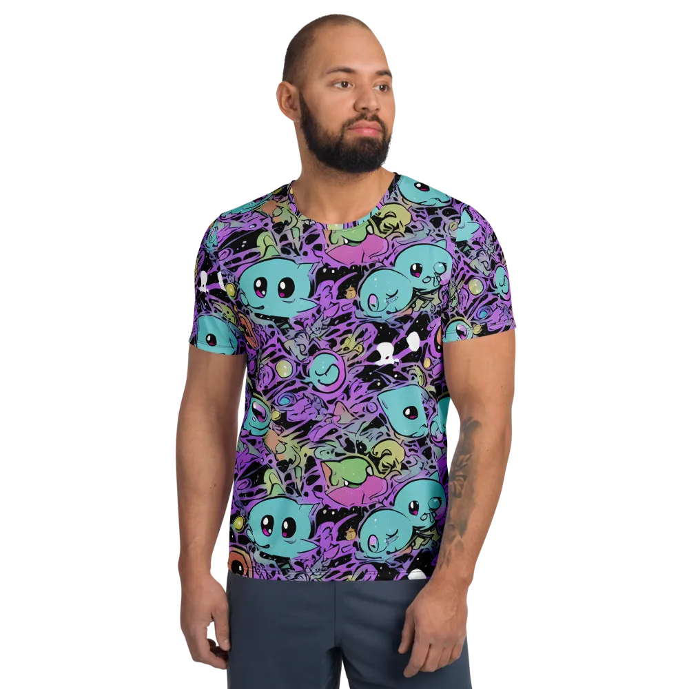 Neon Dreamlings on Men's Athletic T-Shirt — Front