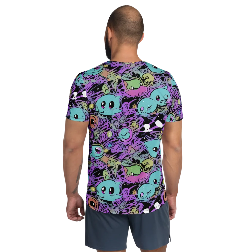 Neon Dreamlings on Men's Athletic T-Shirt — Back