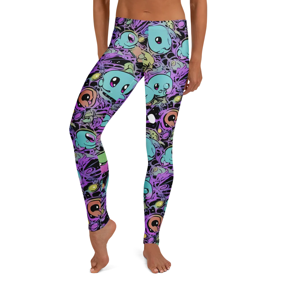 Neon Dreamlings on Leggings — Front