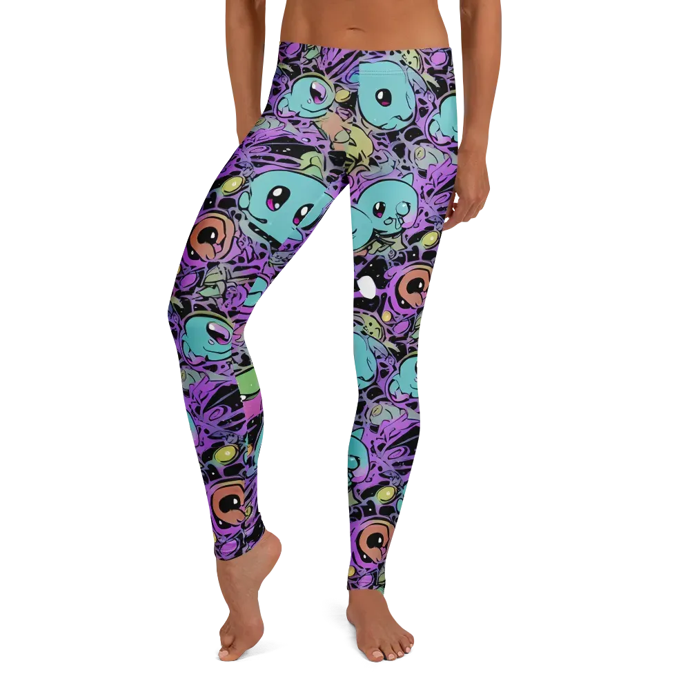 Neon Dreamlings on Leggings — Front