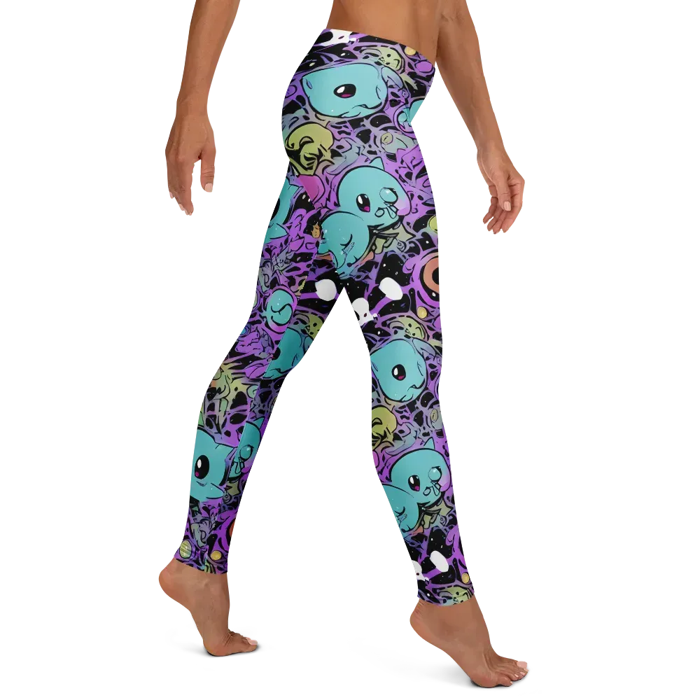 Neon Dreamlings on Leggings — Right