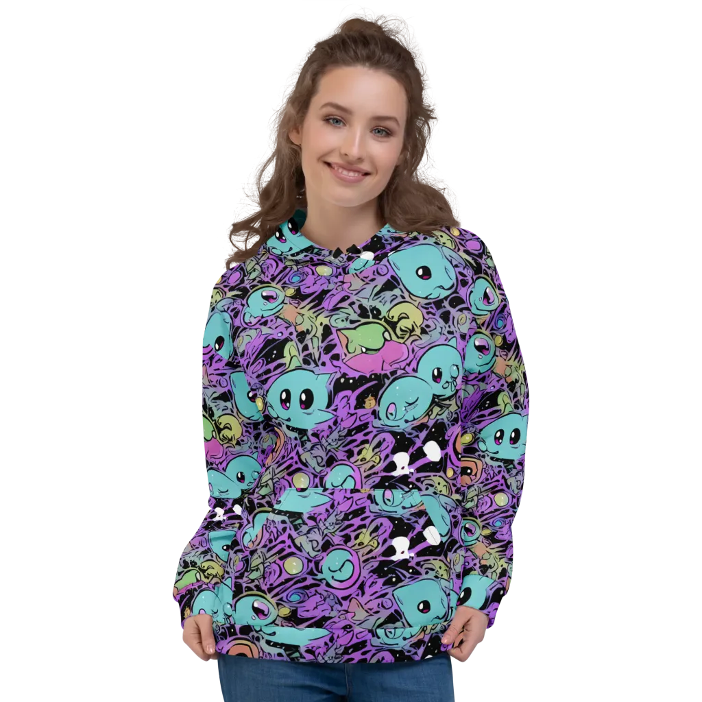 Neon Dreamlings on Hoodie — Front
