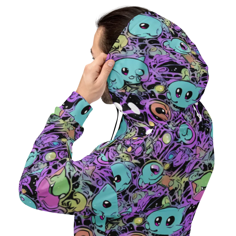 Neon Dreamlings on Hoodie — Back