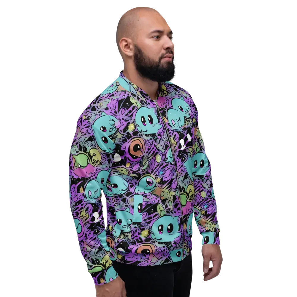 Neon Dreamlings on Bomber Jacket — Right