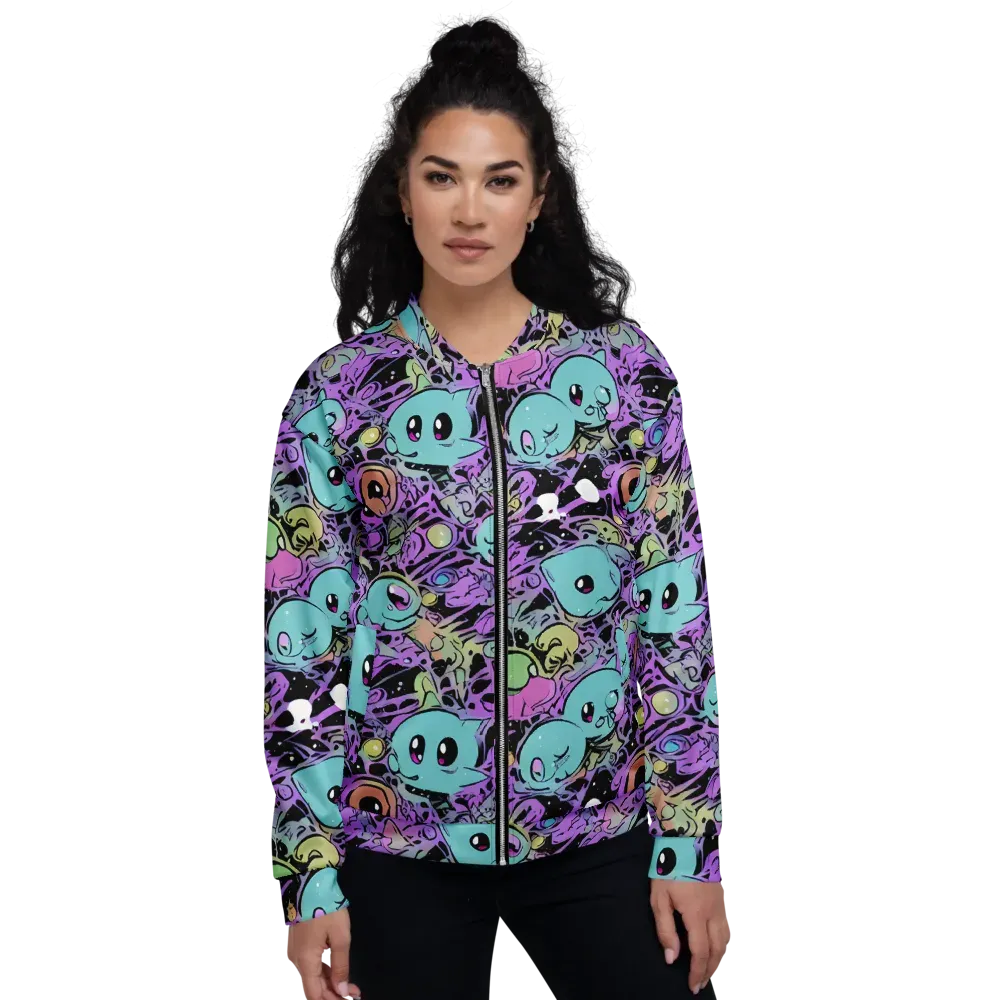 Neon Dreamlings on Bomber Jacket — Front