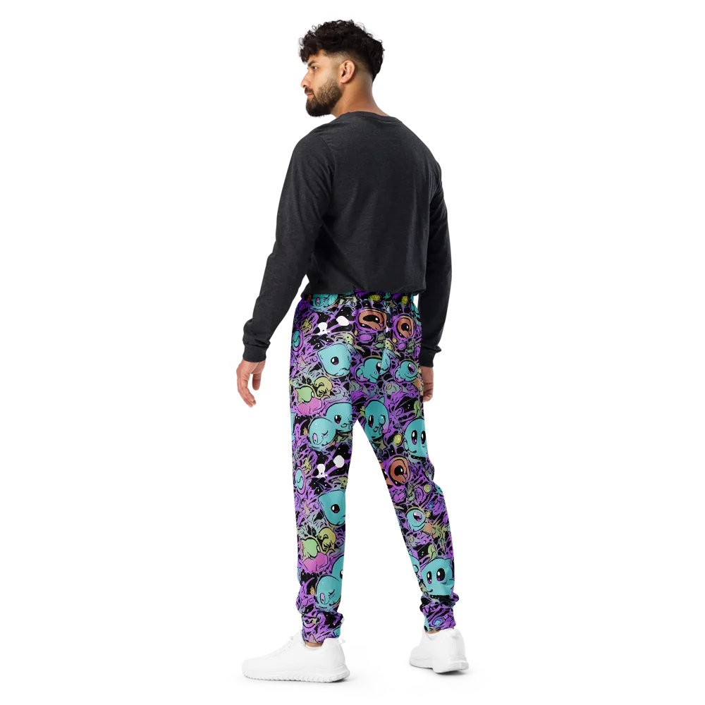 Neon Dreamlings on Men's Joggers — Back