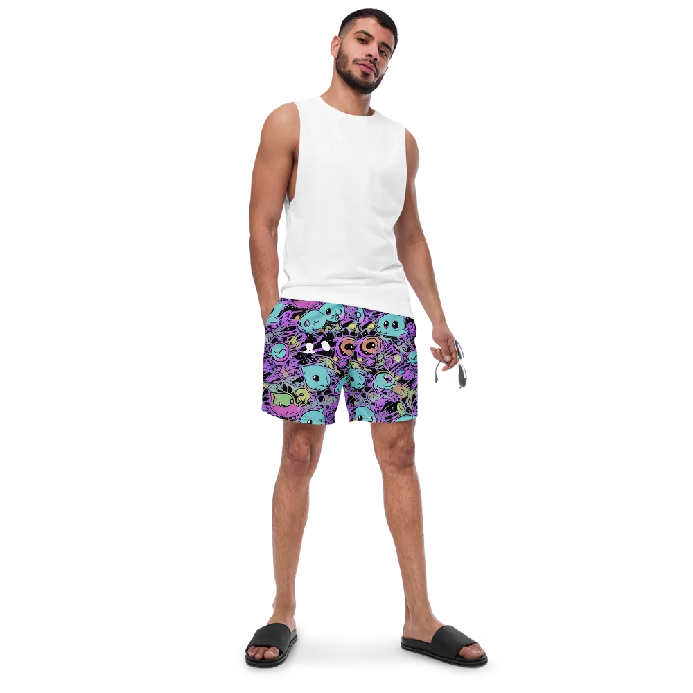 Neon Dreamlings on Swim Trunks — Front