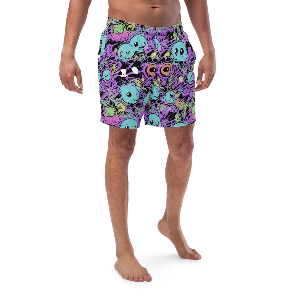 Neon Dreamlings on Swim Trunks — Front