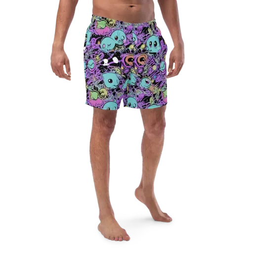 Neon Dreamlings on a Swim Trunks