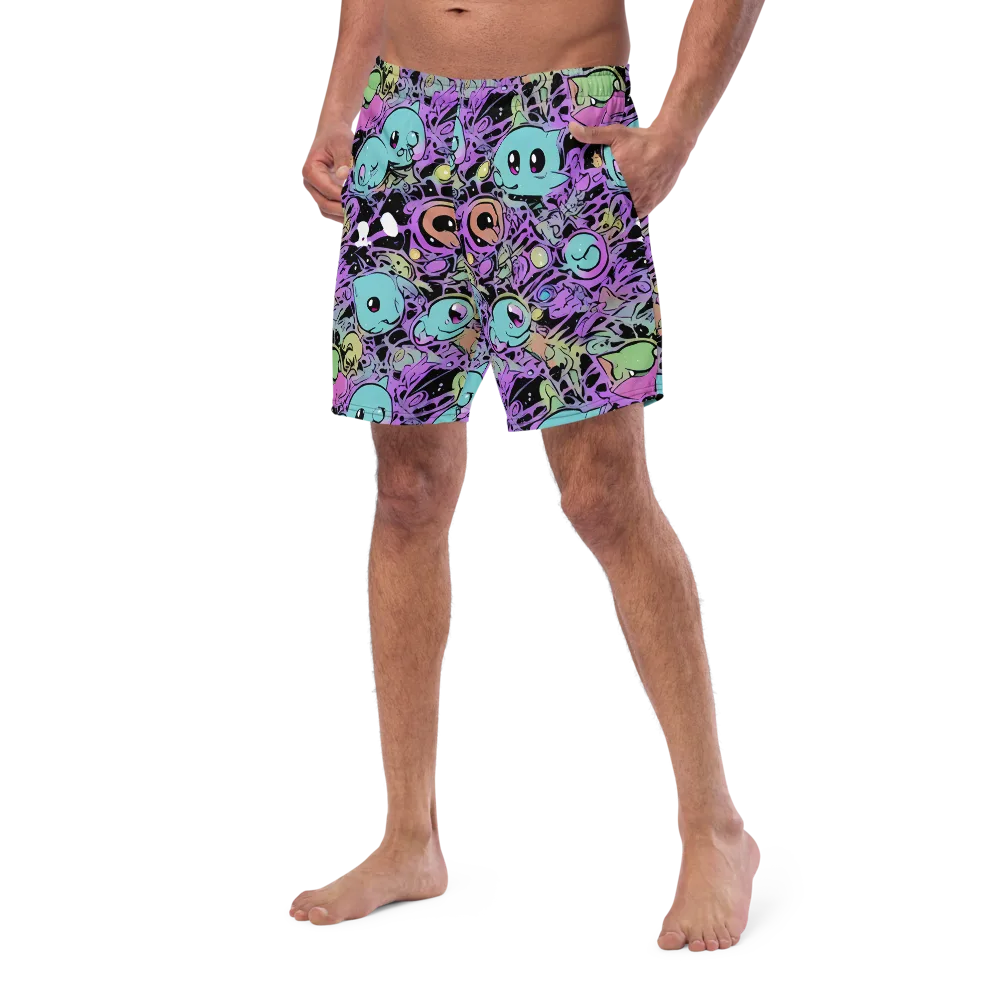Neon Dreamlings on Swim Trunks — Left Front
