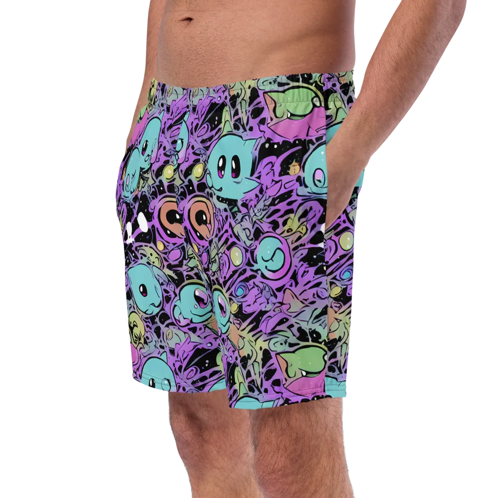 Neon Dreamlings on Swim Trunks — Left Front